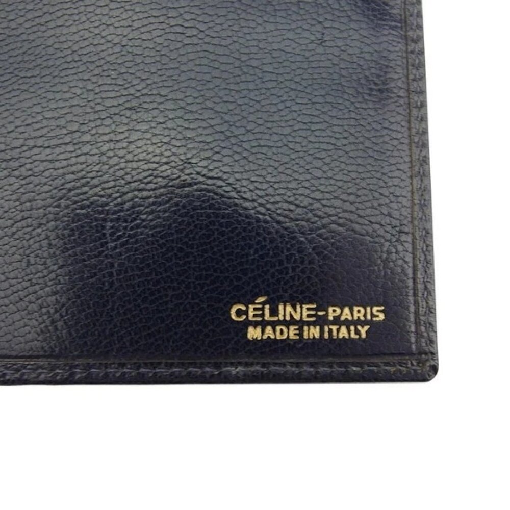 CELINE Bill Compartment Navy gold Women Authentic secondhand - Picture 4 of 6